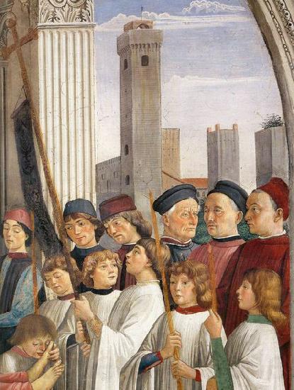 GHIRLANDAIO, Domenico Obsequies of St Fina France oil painting art